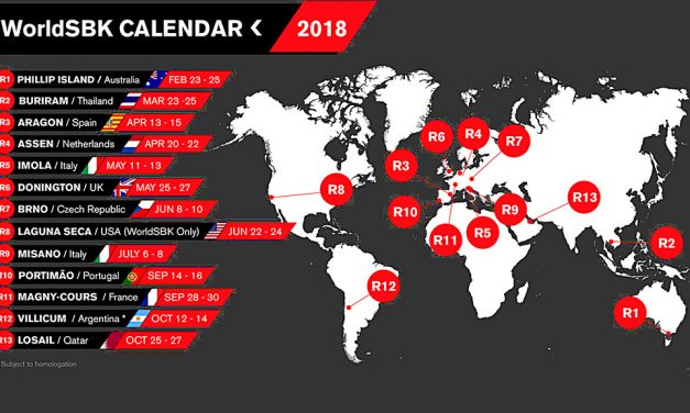 Campeonato del Mundo Superbikes 2018: ¡ya tenemos el calendario!