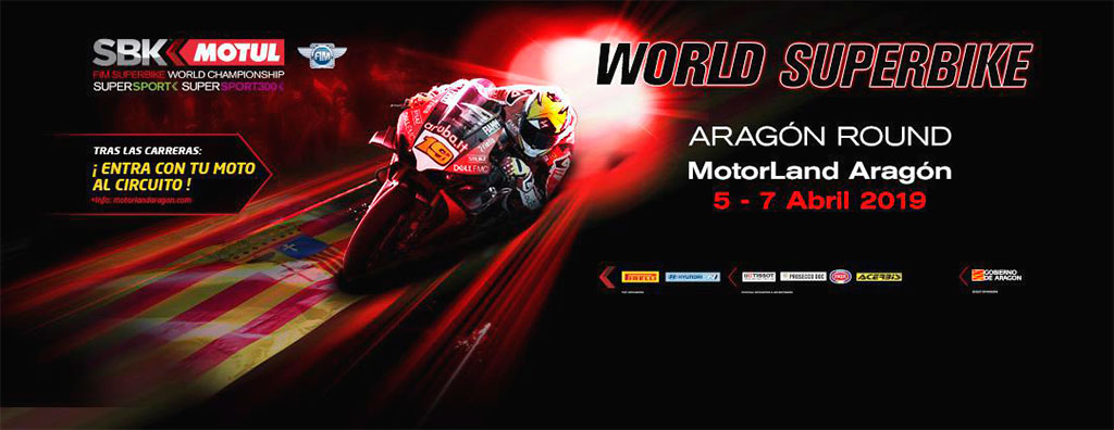 ﻿Horario Mundial Superbikes MotorLand Aragón 2019