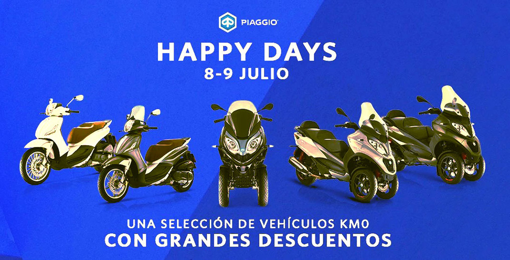 PIAGGIO DAYS 2021: ¡APROVECHA LOS DOS DÍAS DE MEGAOFERTONES!!