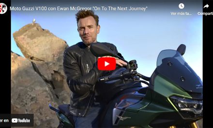 Ewan Mcgregor, con la Moto Guzzi V100 Mandello en “On to the next journey”