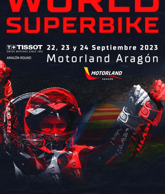 Horario 10º Mundial Superbikes WorldSBK 2023 Aragón, circuito Motorland. Muy, muy rápido